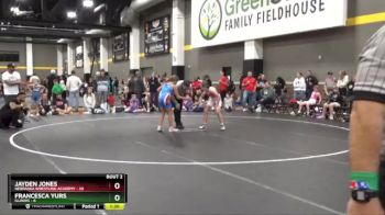 100 lbs Round 1 (4 Team) - Jayden Jones, Nebraska Wrestling Academy vs Francesca Yurs, Illinois