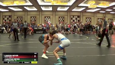 107 lbs Finals (8 Team) - Landon Meyer, Shore Thing vs CHRISTIAN REYES, Elite Wrestling