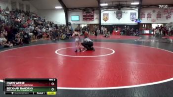 Bracket 7 lbs Semifinal - Owen Weese, Camp Point Youth Wrestling vs Beckham Nahorny, Mediapolis Youth Wrestling