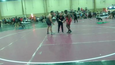 285 lbs Quarterfinal - Ralph Riche, Conch Republic Wrestling Club vs Triston White, Fort Myers WC