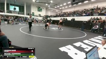 285 lbs Champ. Round 1 - Michael Stoneking, Burns/Pine Bluffs vs Jamison Bade, Laramie