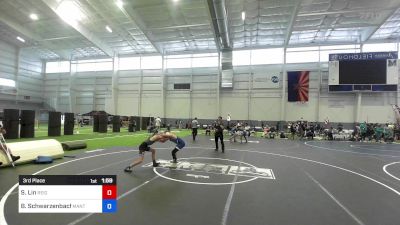 90 kg 3rd Place - Sean Lin, Reign WC vs Braden Schwarzenbach, Mantanona TC