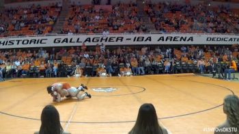 125lbs Dual - D. Trout, University Of Wyoming- 00 vs #11 N. Piccininni, #1 Oklahoma State University- 00