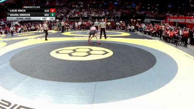 G-125 lbs Cons. Semi - Lacie Knick, G-Olen. Orange vs Naura Simison, G-Greenon