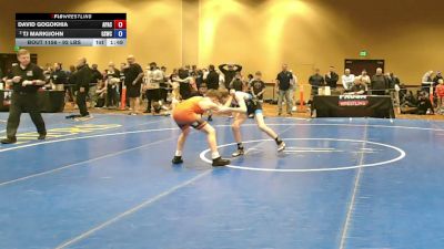 92 lbs Quarters - David Gogokhia, Apache vs TJ Markijohn, Gold Schopp Wrestling Club