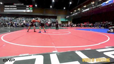 220 lbs Consi Of 8 #1 - Cesar Inzunza, Timpanogos Wrestling vs Ruben Solorio, Atwater Wrestling