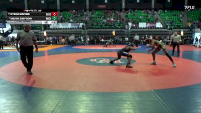 6A 138 lbs Cons. Round 4 - Byron Rivers, Hazel Green HS vs Mekhi Simpson, Mae Jemison