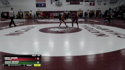 125 lbs Cons. Round 2 - Keno Vanier, Augsburg vs Isaiah Graves, Nebraska Wesleyan