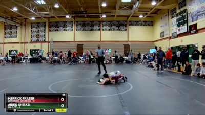 68 lbs Round 5 (10 Team) - Merrick Fraser, Warhawks Wrestling vs Aiden Shirazi, MQ Elite