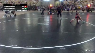 73 lbs 3rd Place Match - Eleanor Hoose, Blackman Wrestling Club vs Bella Martinez, TCWC