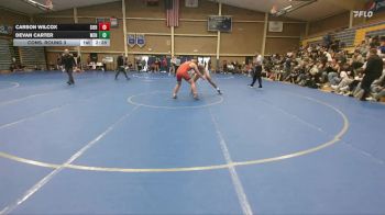 184 lbs Cons. Round 3 - Devan Carter, Menlo vs Carson Wilcox, Sierra College