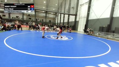 Junior FK - 150 lbs 3rd Place Match - Paul Feliz, Peninsula Wrestling Club vs Henry Feduff, Airborne Wrestling Club