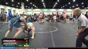 220 lbs Round 1 (8 Team) - Landon Walters, Backyard Boyz White vs Logan Mccalister, Backyard Boyz Blue