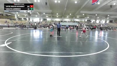 100 lbs Quarterfinal - Jayde Snacks McKinney, Buccaneer Wrestling Club vs Adalyn Lawrence, Stars Wrestling Club