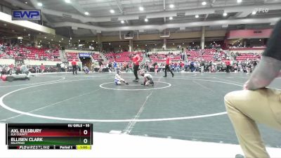 55 lbs Cons. Round 2 - Axl Ellsbury, Elk County vs Ellisen Clark, Halstead