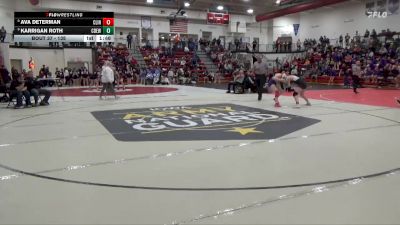 135 lbs Champ. Round 1 - Ava Determan, Clinton vs Karrigan Roth, Central DeWitt