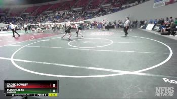 6A-215 lbs Champ. Round 1 - Mason Alar, Lakeridge vs Zadek Bowlby, Newberg