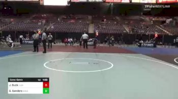 145 lbs Consolation - Gabe Sanders, Sanderson Wrestling Academy vs Joe Buck, Clovis