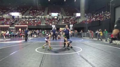 73 lbs Quarterfinal - Aspen Garrison, Butte Wrestling Club vs Samantha Sheprd, Kalispell Wrestling Club