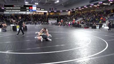 138 lbs Champ. Round 1 - Taylor Graveman, North Central College vs Ashlynn Goodwin, Fort Hays State