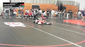 132 lbs Quarterfinal - Logan Bettencourt, Bridgewater-Raynham vs Cole Mallon, Greater Lawrence