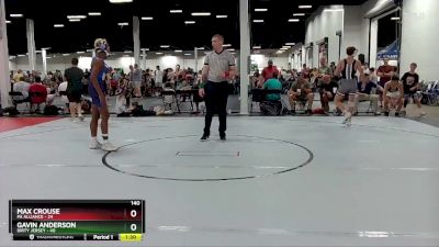 140 lbs Round 1 (4 Team) - Max Crouse, PA Alliance vs Gavin Anderson, Dirty Jersey