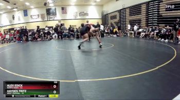 132 lbs Placement (16 Team) - Alex Edick, North Miami vs Hayden Fritz, West Central