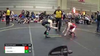 95 lbs Round 5 (6 Team) - Izaak Kukulski, Peer Pressure vs CHASE CLARK, Elite Athletic Club