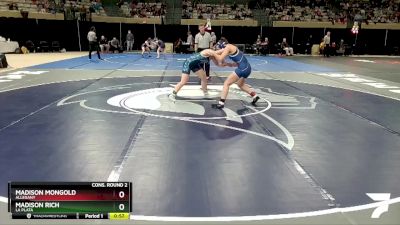 125 lbs Cons. Round 2 - Madison Mongold, Allegany vs Madison Rich, La Plata