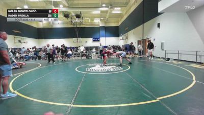 115 lbs Quarterfinal - Nolan Montelongo, Braveheart WC vs Kaden Padilla, Alta Loma