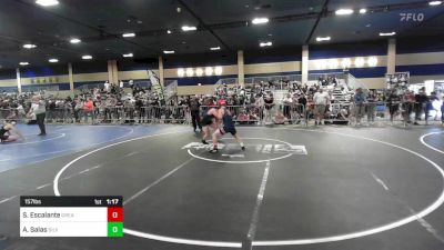 157 lbs Round Of 64 - Saul Escalante, Great Oak HS vs Adam Salas, Silverback WC