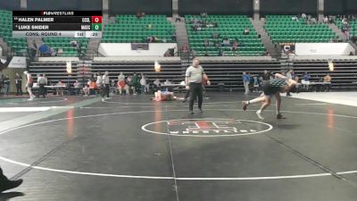 1A-4A 165 Cons. Round 4 - Luke Snider, Madison County vs Halen Palmer, Coosa Christian School