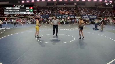 D 1 126 lbs Cons. Round 1 - Jacob Marshall, Walker vs Wesley Calderon, Bonnabel