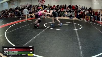 155 lbs Cons. Round 4 - Nora Abbott, Eagle Valley vs Aspen Hammond, Central - Grand Junction