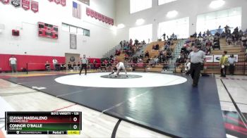 126 lbs 1st Place Match - Izayah Magdaleno, Williams Field vs Connor O`Balle, Carlsbad