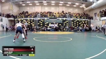 165 lbs Cons. Round 1 - Juan Ruiz, VALLEY FORGE vs Gage Yoho, CANTON MCKINLEY