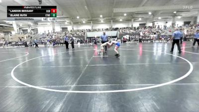 85 lbs Quarterfinal - Blaine Ruth, Eagle Talon Wrestling Club vs Landon Bessant, Higher Calling Wrestling