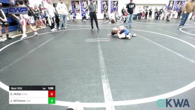 64 lbs Round Of 16 - Ayson Miller, Standfast OKC vs Judah Williams, Lions Wrestling Academy