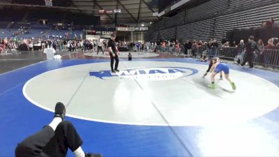 97 lbs 7th Place Match - Taylor Mauss, Inland Northwest Wrestling Training Center vs Zayne Martin, Clark County Youth Wrestling