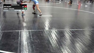 135 lbs Semifinal - Ava Hulsey, Me vs Emery **Wilson, Ground Zero