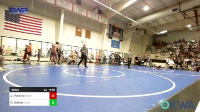 132 lbs Semifinal - Jason Postma, Wagoner Takedown Club vs Randy Walker, Buck Pride Wrestling