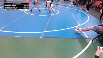 85 lbs 2nd Place Match - Barrett Luebs, Boneyard Wrestling Academy vs Zabdiel Charles, Texas Style Wrestling Club