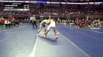 2A-190 lbs Champ. Round 1 - Jacob Aust, Glenwood vs Jayden Kreitlow, Eagle Grove