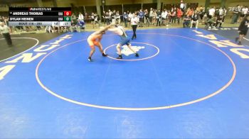 285 lbs Champ. Round 1 - Andreas Thomas, Unattached vs Dylan Heinen, Unattached