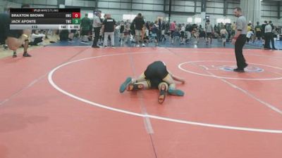 113 lbs Allday - Jack Aponte, TRIANGLE WRESTLING CLUB vs Braxton Brown, HARRISBURG WRESTLING CLUB