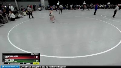 71-76 lbs Semifinal - Mandi Blades, Iowa vs Tory Rice, Prodigy Wrestling