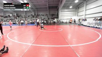 120 lbs Round Of 16 - Carter Kindig, 4M Power vs Kyedan George, East Carolina Elite