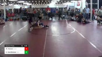 87 lbs Quarterfinal - Ben Hoover, Chambersburg vs Kole Davidheiser, Boyertown