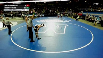 I-145 lbs Cons. Semi - George Johnson, Iona Prep vs Leo Mongiello, Sayville