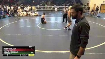 220 lbs Quarterfinals (8 Team) - Alex Gerlach, Richmond Hill HS vs Kellen Smerjac, Creekview